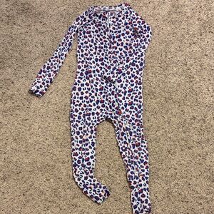 Leopard Print Kids Footie